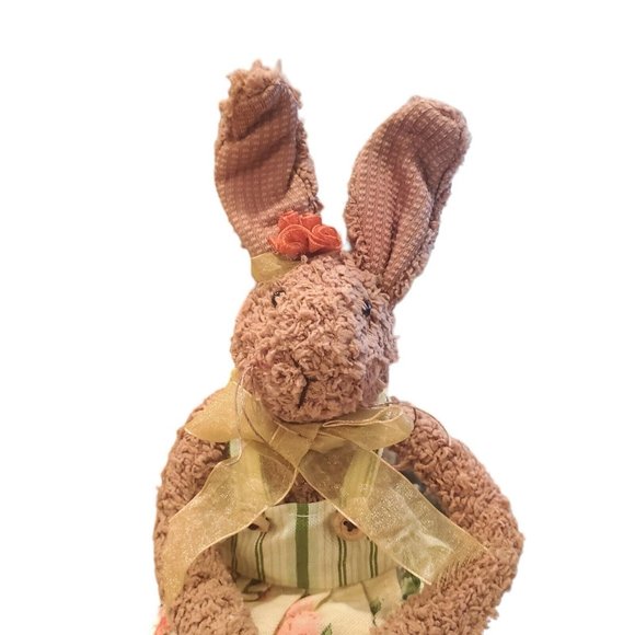 Charming Group Brown Bunny Rabbit  Plush Shelf‎ Sitter Easter Display  Girl - Picture 2 of 10